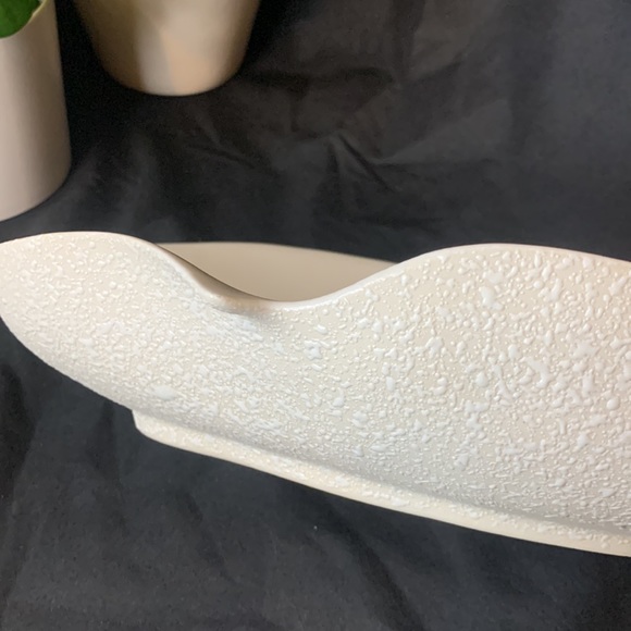 Vintage MCM 1960’s China Craft Originals white spatterware C-511 console bowl - Picture 10 of 11
